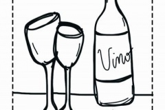 Vino Coloring Page