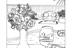 Poolside Coloring Page