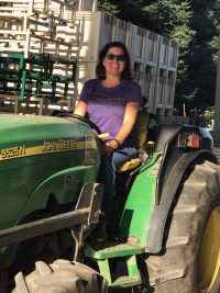 Concetta and her John Deere