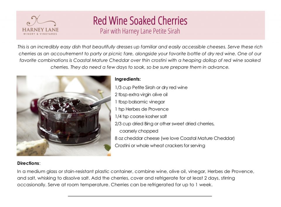 Red Wine Soaked Cherries