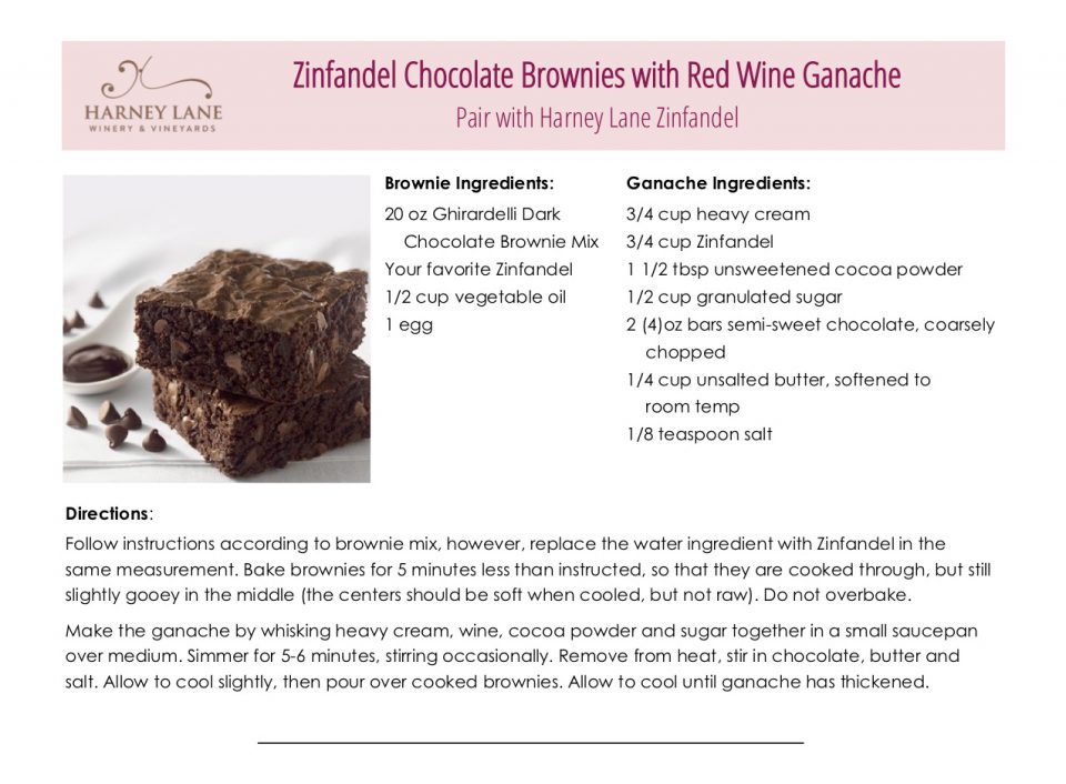 Zinfandel Chocolate Brownies