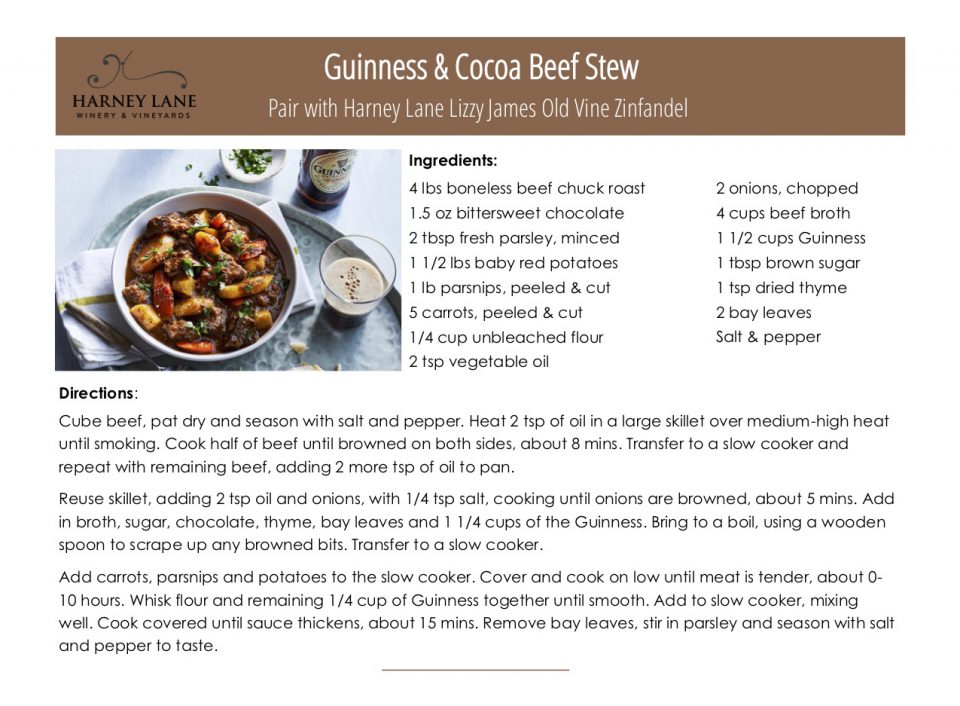 Guinness & Cocoa Beef Stew